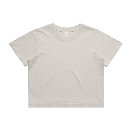 Wo's Heavy Faded Crop Tee | 4089