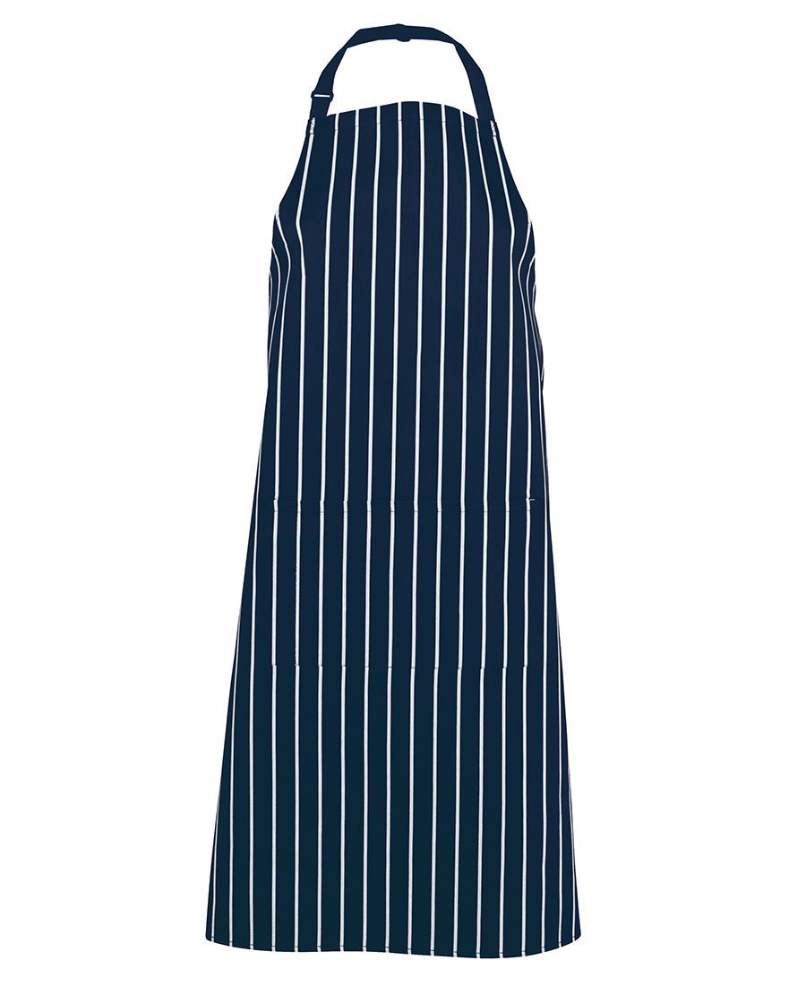 JB's BIB STRIPED APRON NAVY/WHITE