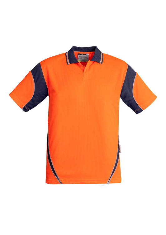 Mens Hi Vis Aztec Short Sleeve Polo