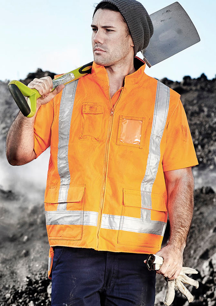 Mens TTMC-W23 Fleece Lined Vest - Orange