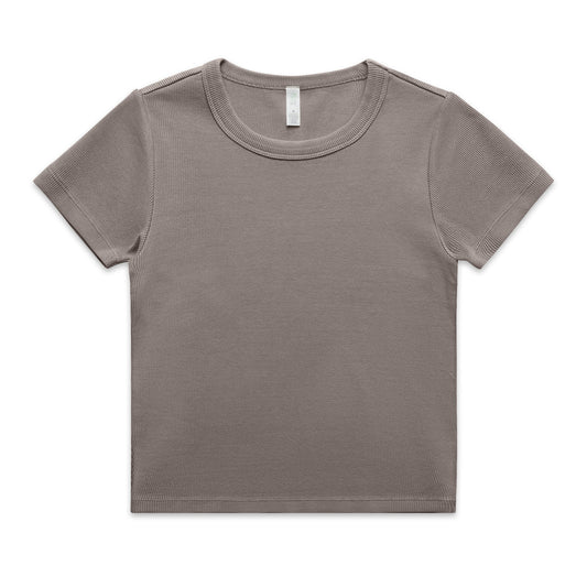 Wo's Faded Organic Rib Tee | 4036