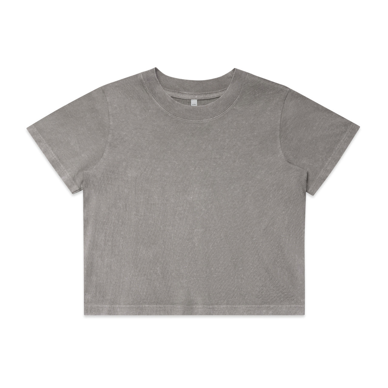 Wo's Stone Wash Heavy Crop | 4086