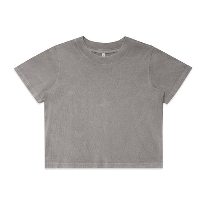 Wo's Stone Wash Heavy Crop | 4086