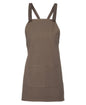 JB's CROSS BACK 65x71 BIB CANVAS APRON (WITHOUT STRAP) LATTE