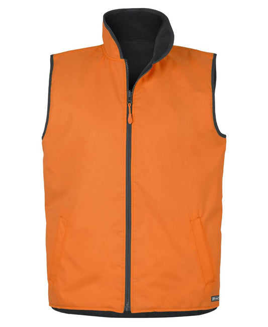 JB's HV 4602.1 REVERSIBLE VEST ORANGE/NAVY-2XS