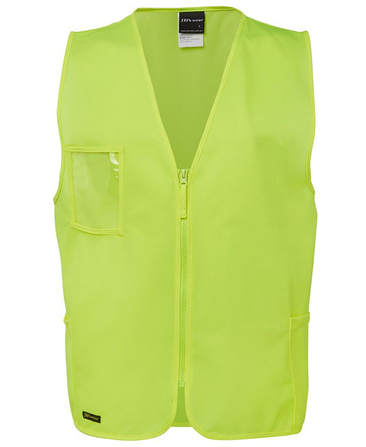 JB's HV ZIP SAFETY VEST LIME - 2XS