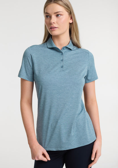 Womens Phoenix Short Sleeve Polo - Ocean Marle