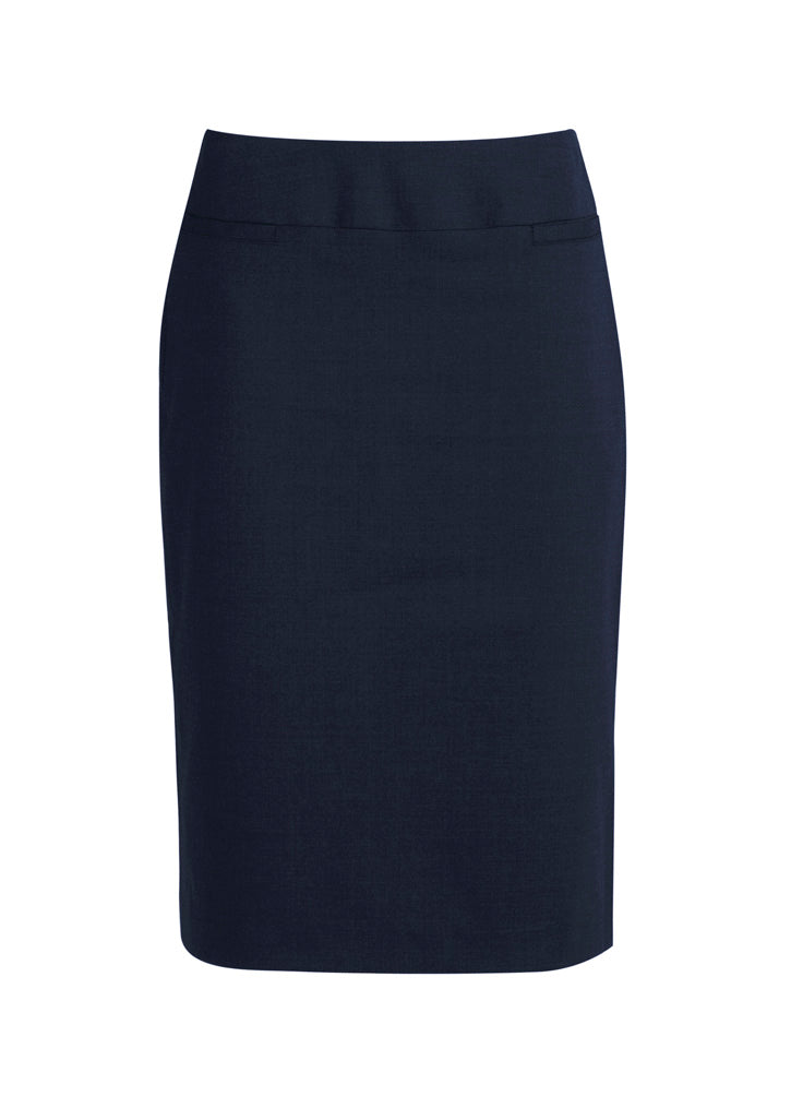 Womens Classic Below Knee Skirt - Navy