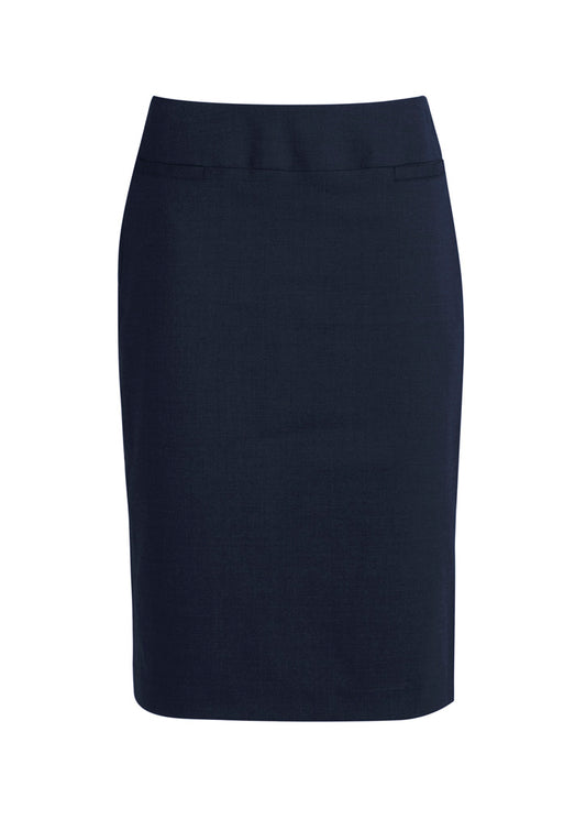 Womens Classic Below Knee Skirt - Navy