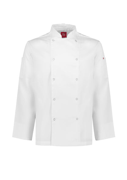 Mens Zest Long Sleeve Jacket - White