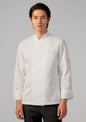 Mens Alfresco Long Sleeve Chef Jacket - White