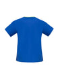 Womens Contrast Scrub Top - Royal/Lime