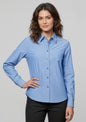 Womens Chambray Long Sleeve Shirt - Chambray Blue
