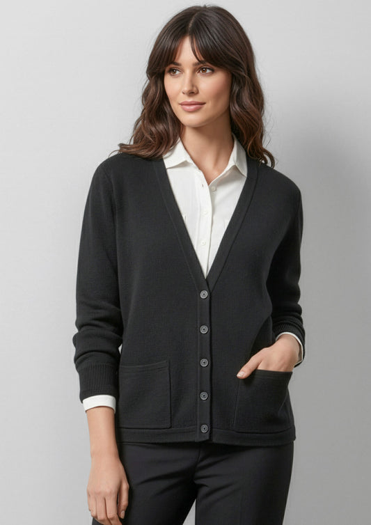 Womens Woolmix Cardigan - Black