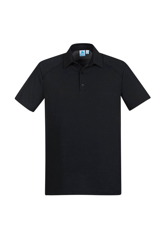 Mens Byron Short Sleeve Polo - Black