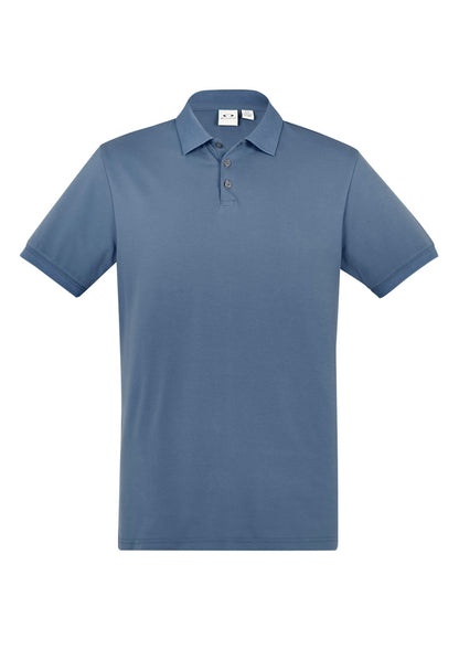 Mens City Short Sleeve Polo - Grey Smoke