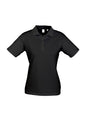Womens Ice Short Sleeve Polo - Black