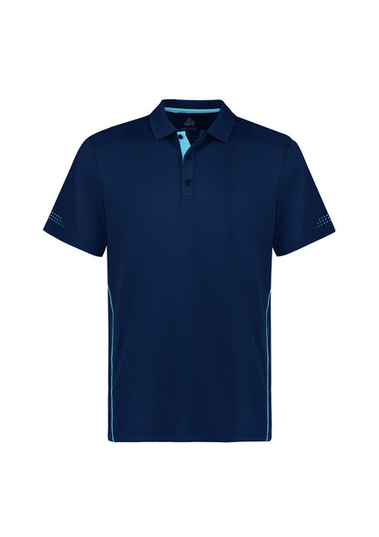 Kids Balance Short Sleeve Polo - Navy/Sky