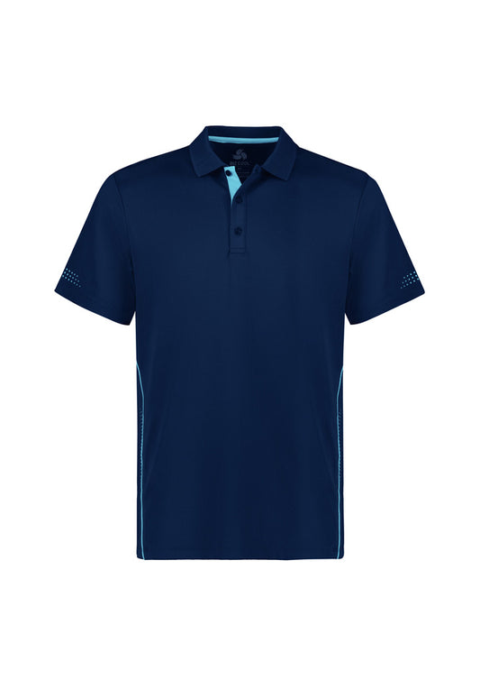Kids Balance Short Sleeve Polo - Navy/Sky