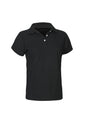 Womens Neon Short Sleeve Polo - Black