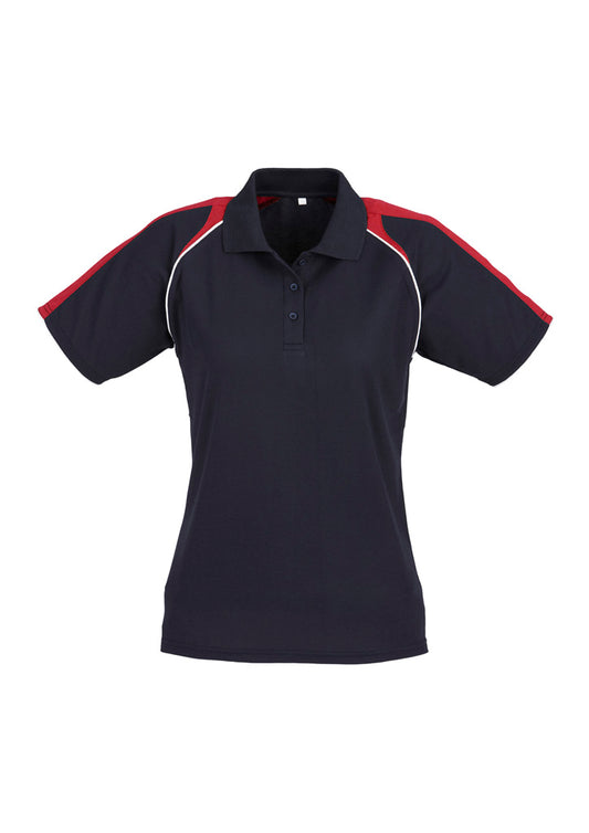 Womens Triton Short Sleeve Polo - Navy/Red/White