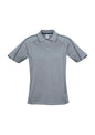 Mens Blade Short Sleeve Polo - Silver Grey/Black