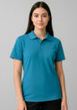 Kids Crew Short Sleeve Polo - Cyan