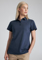 Womens Lotus Short Sleeve Polo - Mineral Blue