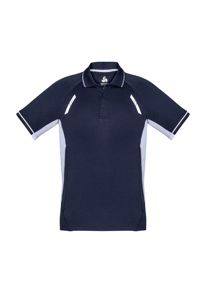 Mens Renegade Short Sleeve Polo - Navy/White/Silver