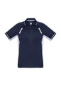 Mens Renegade Short Sleeve Polo - Navy/White/Silver