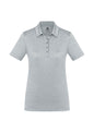 Womens Aero Short Sleeve Polo - Silver