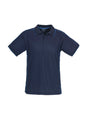 Mens Resort Short Sleeve Polo - Navy/Mid Blue