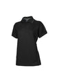 Womens Resort Short Sleeve Polo - Black/Charcoal