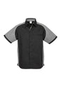 Mens Nitro Short Sleeve Shirt - Black/Grey/White