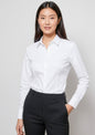 Womens Luxe Long Sleeve Shirt - White