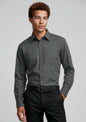Mens Bondi Long Sleeve Shirt - Charcoal