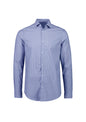Mens Conran Tailored Long Sleeve Shirt - French Blue/White