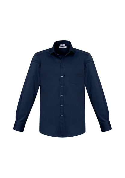 Mens Monaco Long Sleeve Shirt - Ink