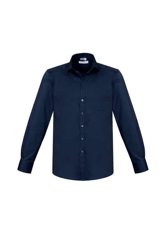 Mens Monaco Long Sleeve Shirt - Ink