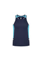 Mens Renegade Singlet - Navy/Sky/Silver