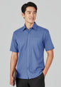 Mens Oasis Short Sleeve Shirt - Mid Blue