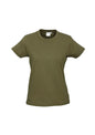 Womens Ice Short Sleeve Tee - Khaki