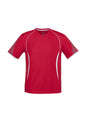 Mens Razor Short Sleeve Tee - Red/White