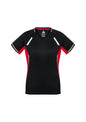 Womens Renegade Short Sleeve Tee - Black/Red/Silver