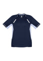 Mens Renegade Short Sleeve Tee - Navy/White/Silver
