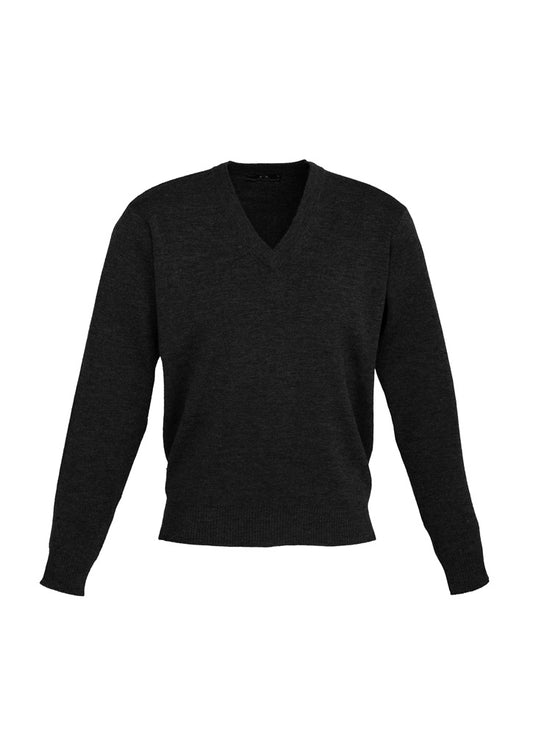 Mens Woolmix Knit Pullover - Black