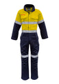 Mens Orange Flame Overall - Hoop Taped - Yellow/Navy