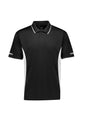 Mens Striker Short Sleeve Polo - Black/White