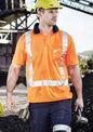 Mens TTMC-W23 Short Sleeve Polo - Orange/Navy