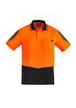 Mens Hi Vis Flux Short Sleeve Polo